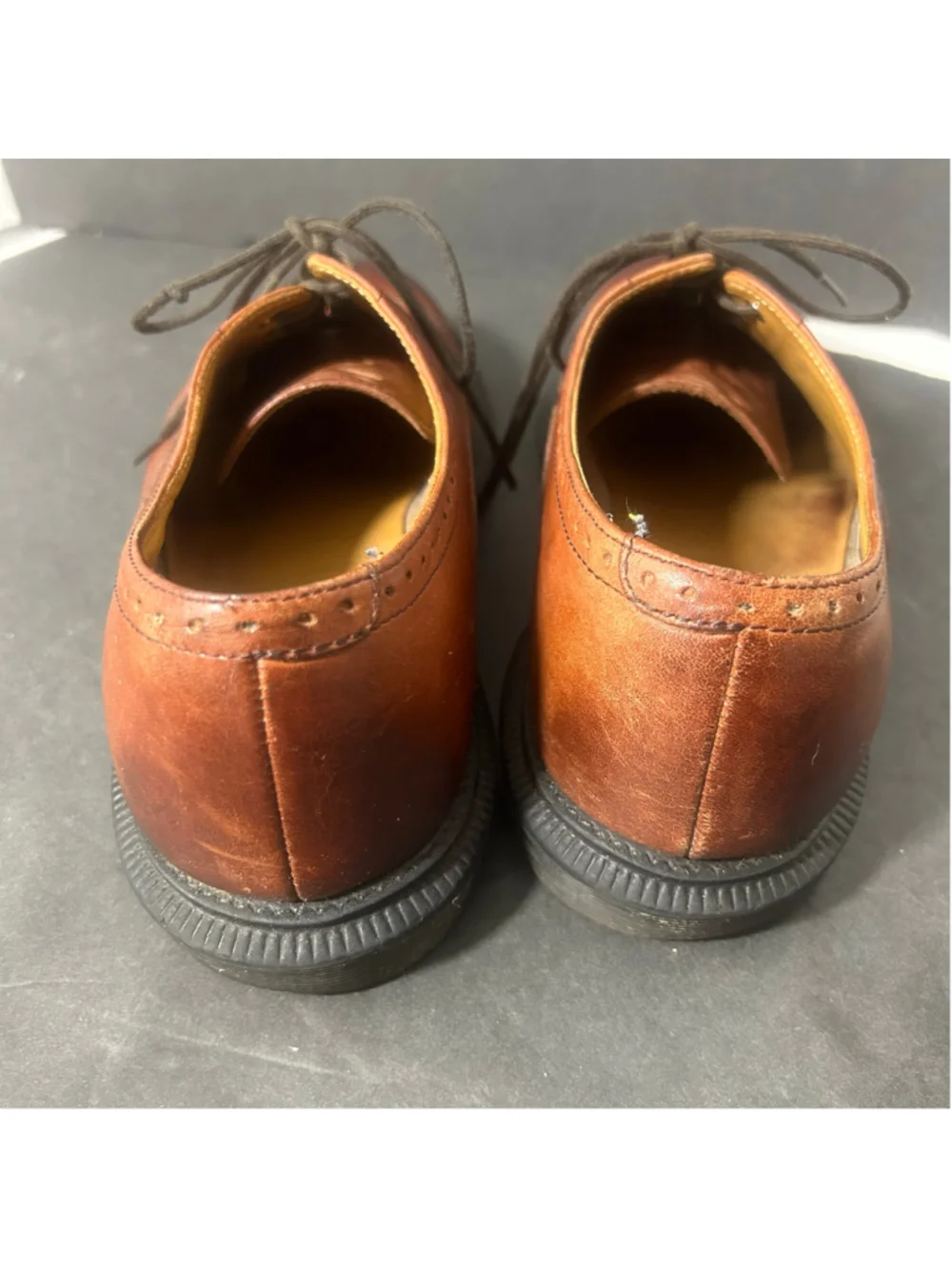 Men's Dr. Martens Morris Oxford Shoes Size 10 Brown Leather Brogue